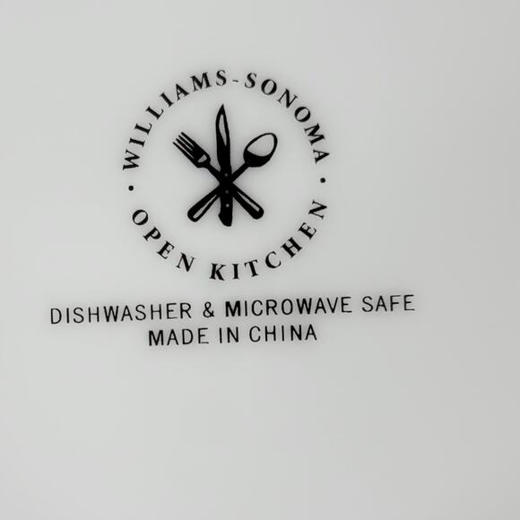 Williams Sonoma Open Kitchen Plate 9" Blue Gold Porcelain 2-Pc Dinnerware - Picture 2 of 13